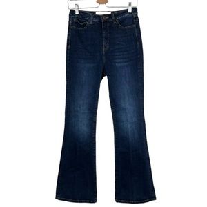 EUC Soft Surroundings Dark Wash Flare Jeans Size 6